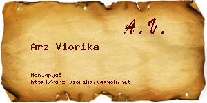 Arz Viorika névjegykártya